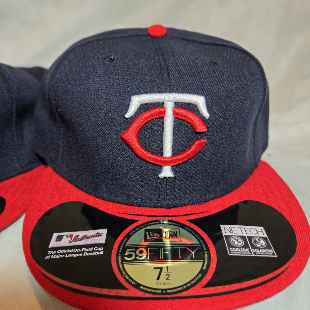 Minnesota Twins MLB New Era 59FIFTY Fitted hats Cap Blue/Red ALL SIZES